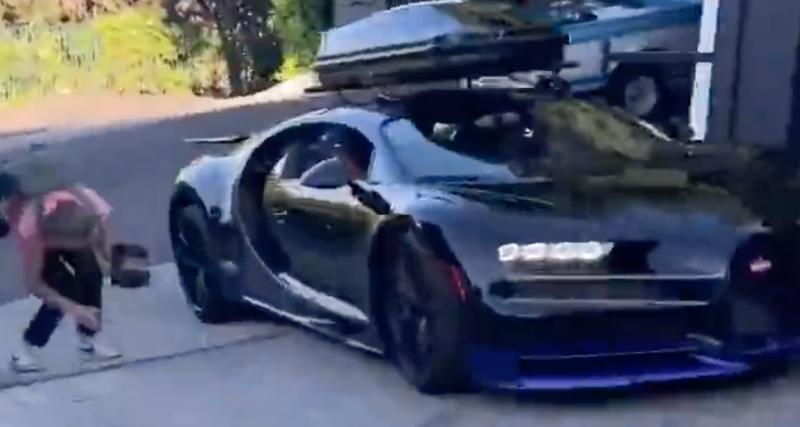  - VIDEO - Sa Bugatti frotte le rail du portail, la façon la plus stupide de l'abîmer ou comment jeter l’argent par les fenêtres