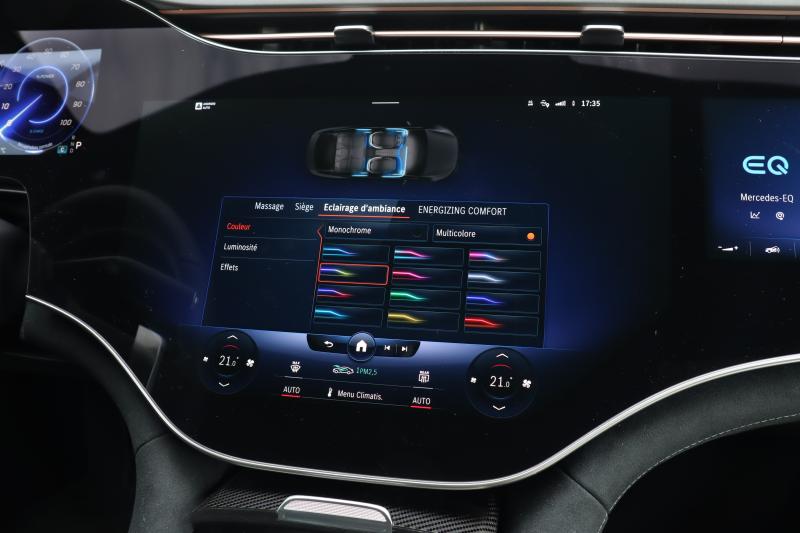  - Le système multimédia Hyperscreen de la Mercedes-Benz EQS en images