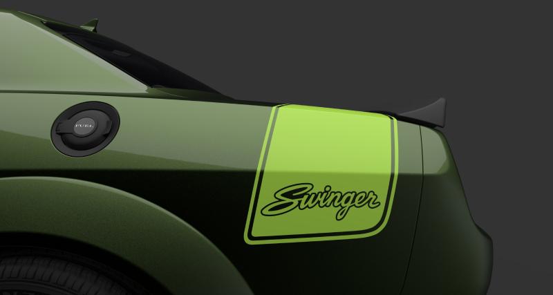 Dodge Challenger R/T Scat Pack Swinger (2022) : la muscle car est verte de rage d’abandonner son V8 - Dodge Challenger R/T Scat Pack Swinger (2022)