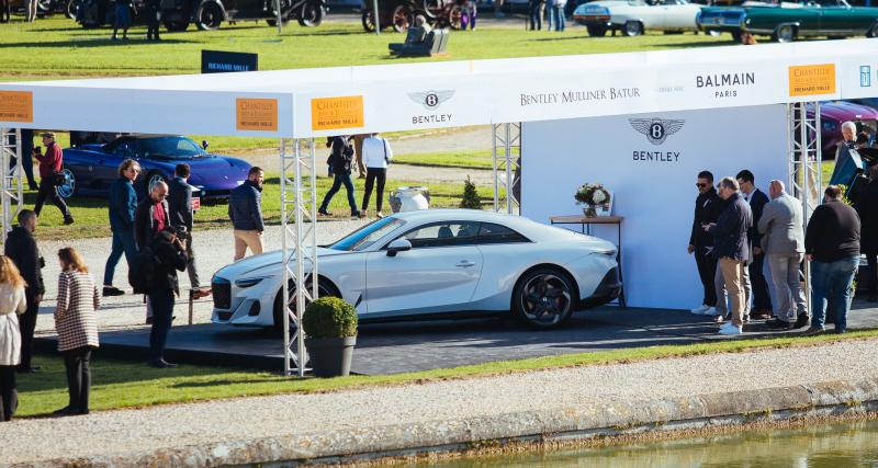 La Bentley Batur fait sa première apparition en Europe lors du concours d’élégance de Chantilly - Pas récompensée par le jury à Chantilly