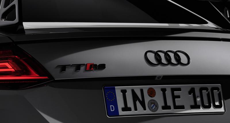 Audi TT RS Coupé Iconic Edition (2022) : un futur collector qui reçoit un kit carrosserie aérodynamique - Audi TT RS Coupé Iconic Edition (2022)