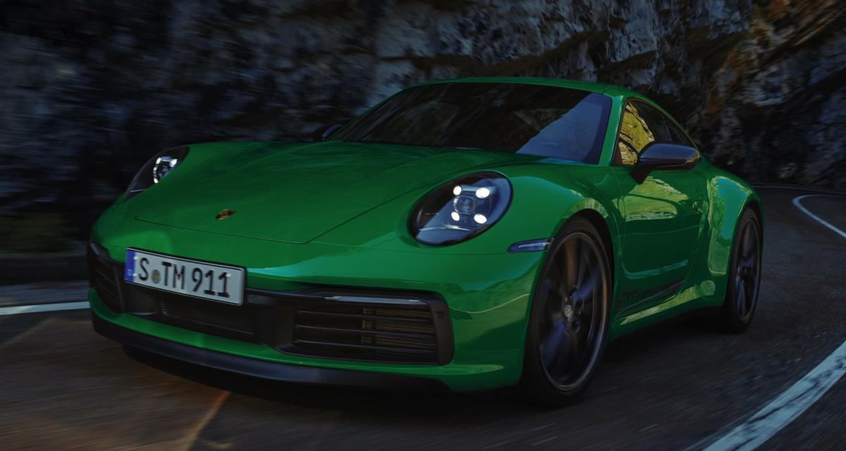 Porsche 911 Carrera T (2022) : la sportive allemande se décline dans une version allégée à petit prix
