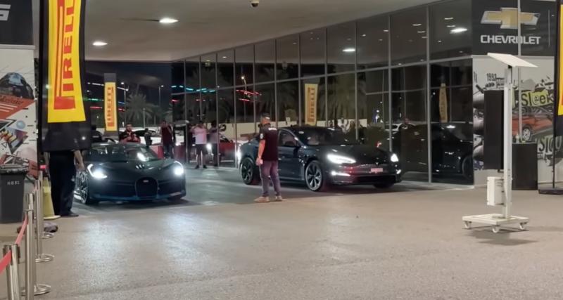  - Une Tesla Model S Plaid défie une Bugatti Divo dans une course en ligne, les millions font-ils la différence ?