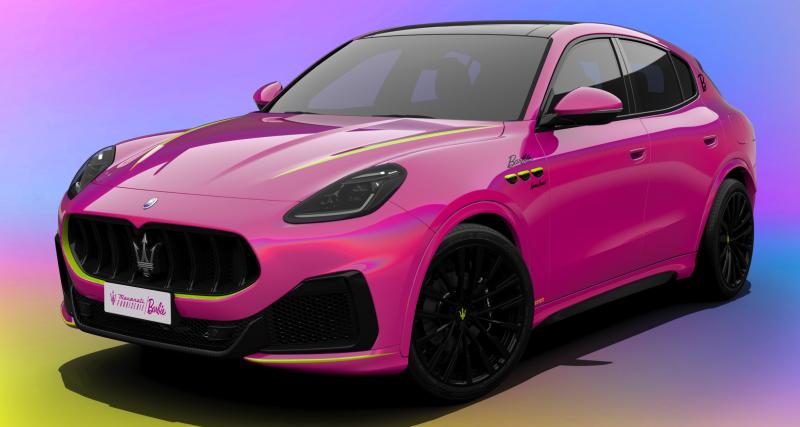 Maserati Grecale Barbie (2022) : le SUV voit la vie en rose avec cette édition aux couleurs de la célèbre poupée