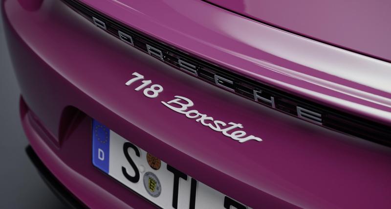 Porsche 718 Boxster Style Edition (2022) : le cabriolet rend hommage à une ancêtre avec cette livrée - Porsche 718 Boxster Style Edition (2022)