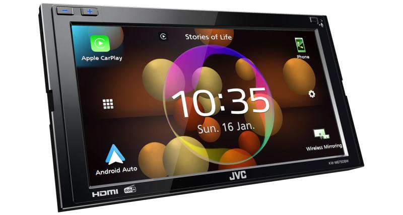  - JVC dévoile un autaradio CarPlay et Android Auto en Wireless