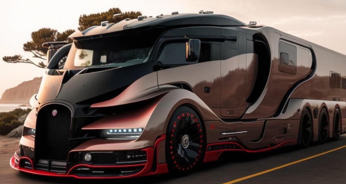 Cet artiste imagine un camping-car Bugatti inspiré des supercars