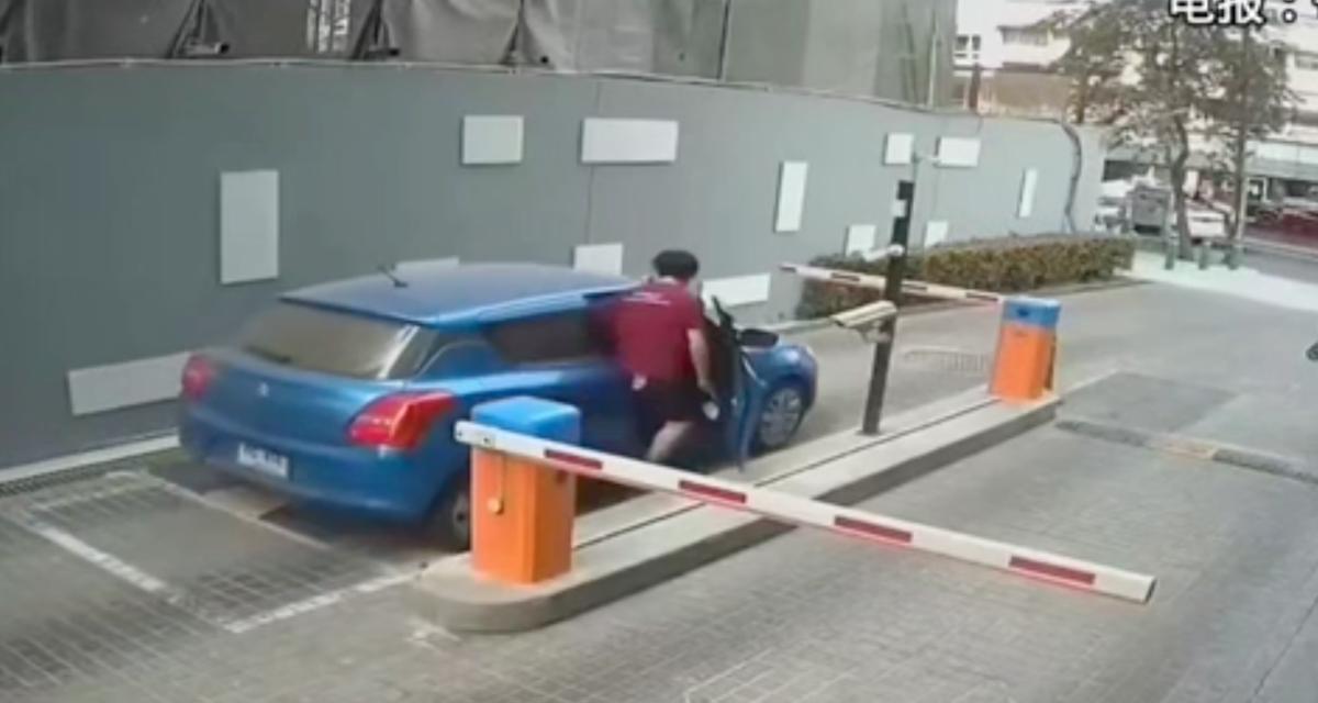 Ce conducteur a trouvé le moyen de frauder le parking, bien malgré lui