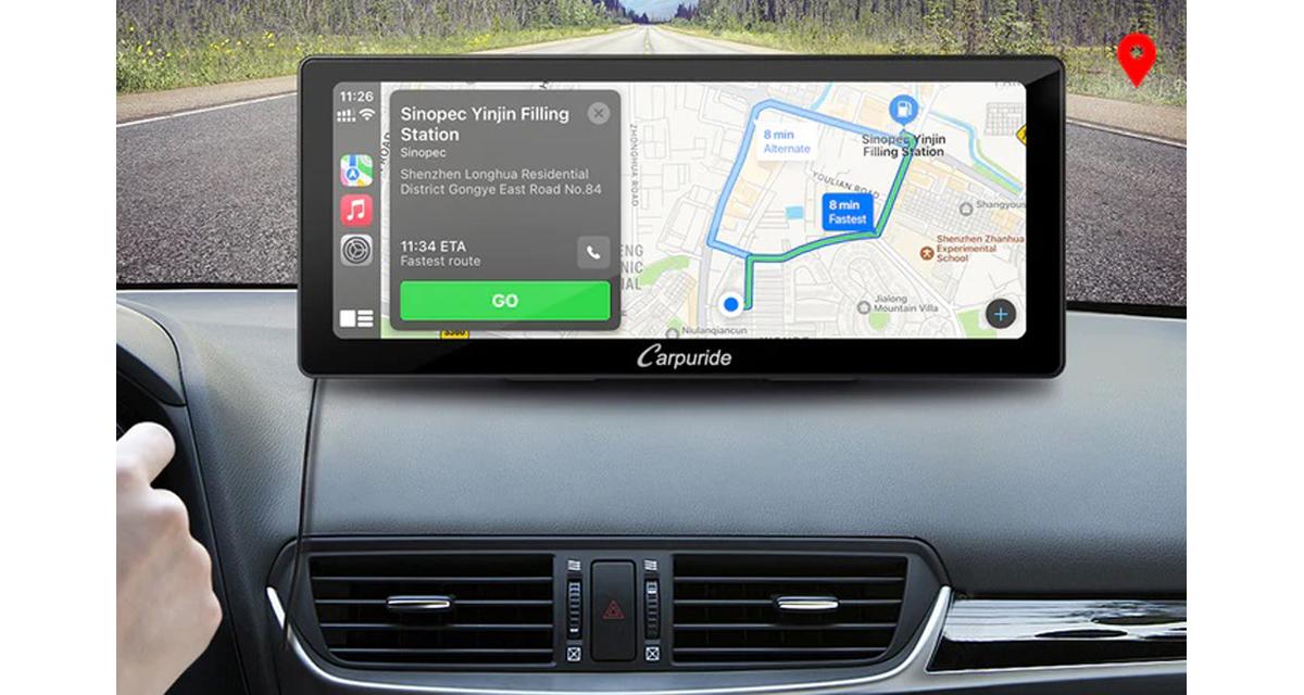 Carpuride propose un système simple pour rajouter le CarPlay dans n'importe quelle voiture