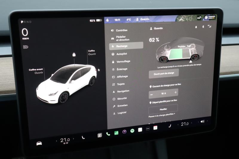 Le système multimédia du Tesla Model Y en images