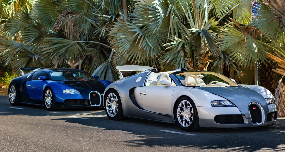 Acheminées depuis Dubaï, ces deux Bugatti Veyron ont été transformées par la firme de Molsheim