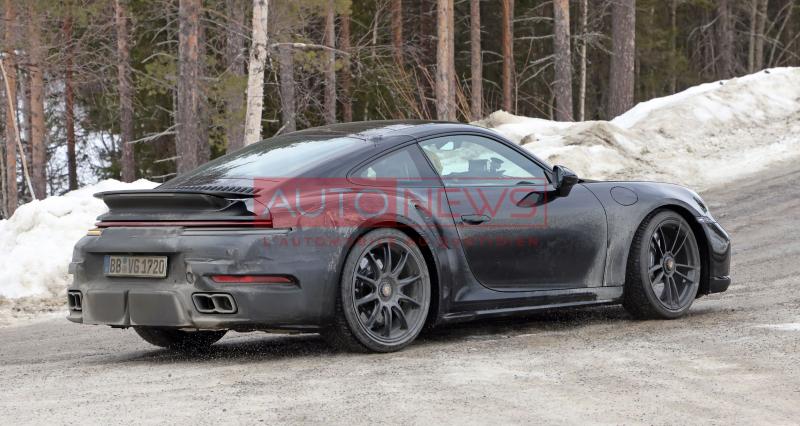 Porsche 911 | Les spyshots du modèle Turbo en version restylée