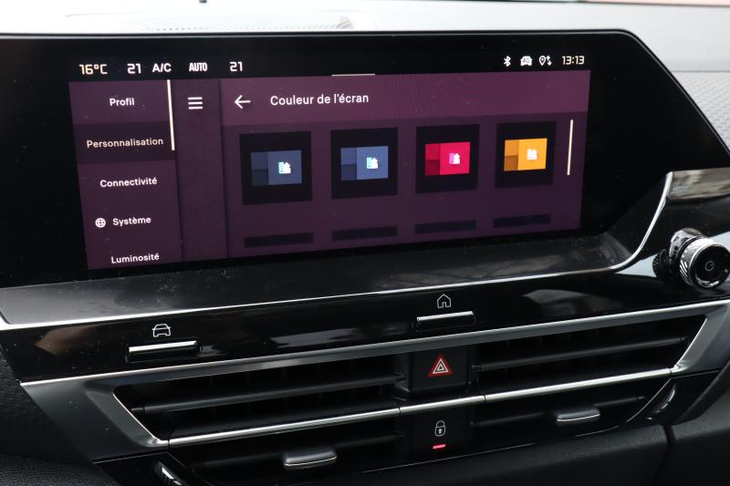 Le système multimédia de la Citroën C4 X en images