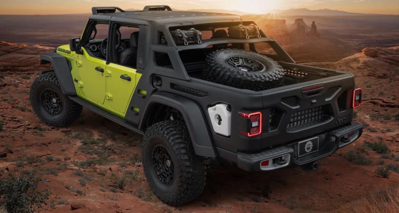 Jeep Gladiator Rubicon Sideburn Concept (2023) : le pick-up tout-terrain se montre dans le désert - Jeep Gladiator Rubicon Sideburn Concept (2023)