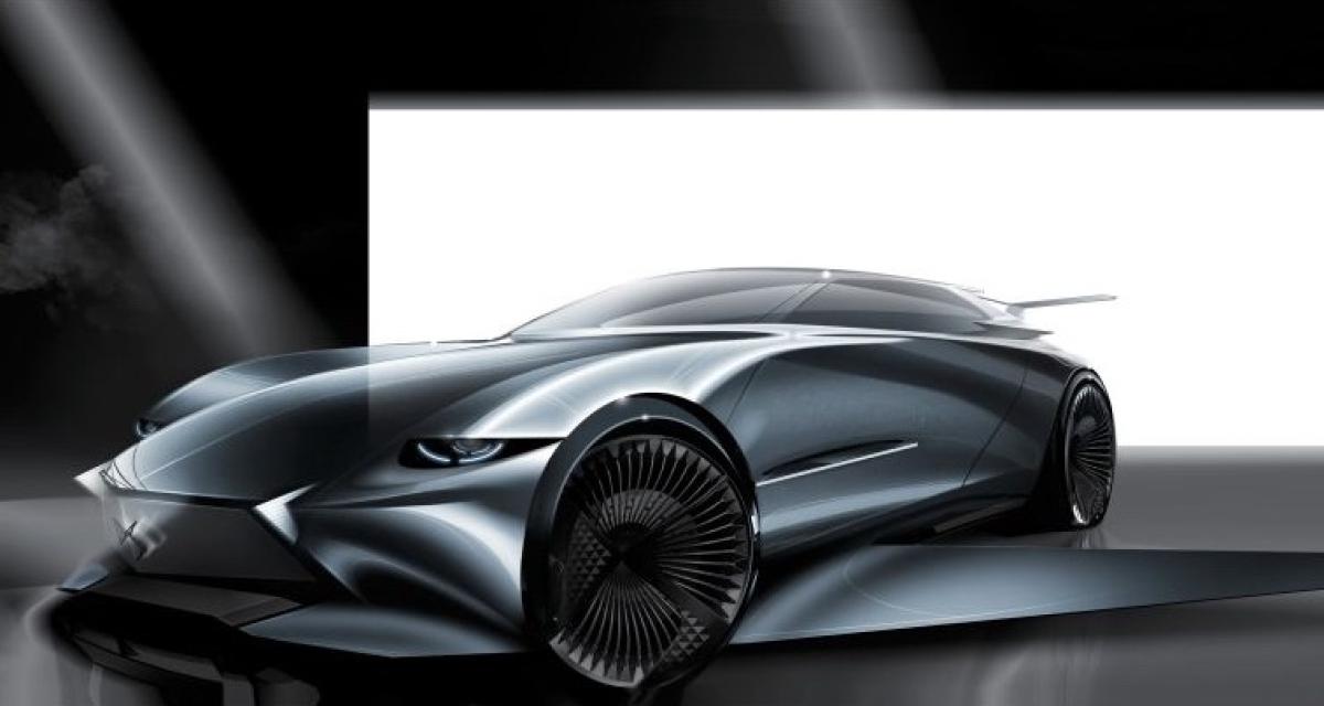 DS Automobiles revisite la voiture volante de Fantômas dans un dessin inédit.