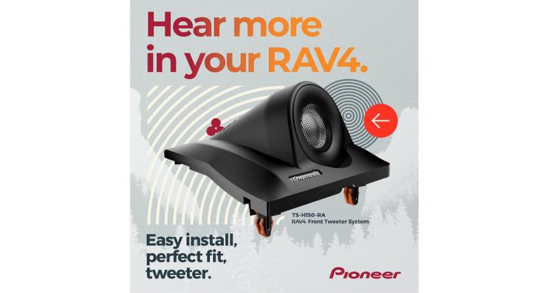 Pioneer USA présente un tweeter hi-fi pour le Toyota RAV4