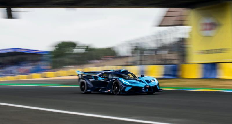 VIDEO - La Bugatti Bolide s’offre un tour de piste lors du centenaire des 24 Heures du Mans - La Bugatti Bolide sur le circuit des 24h du Mans 2023