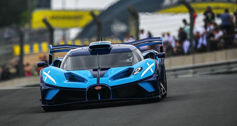 VIDEO - La Bugatti Bolide s’offre un tour de piste lors du centenaire des 24 Heures du Mans - La Bugatti Bolide sur le circuit des 24h du Mans 2023