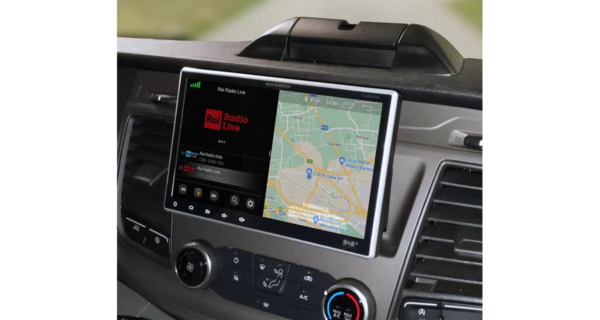 Macrom commercialise un autoradio Android pour le Ford Transit