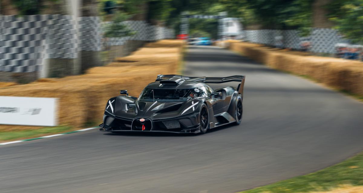 VIDEO - La Bugatti Bolide s'offre un tour de piste au festival de vitesse de Goodwood