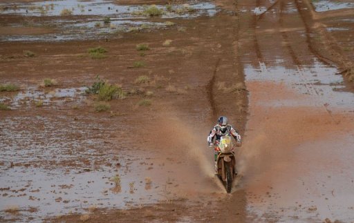 Le Dakar 2012 vers d'autres pays, mais toujours en Amérique latine - L'Espagnol Marc Coma le 14 janvier lors de la 12e étape du Rallye Dakar entre San Juan et Cordoba