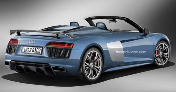 Le style de la prochaine Audi R8 V10 Plus Spyder - Un travail de graphiste proche de la réalité