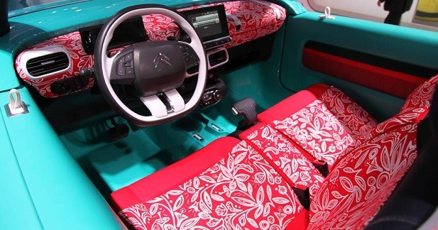 Citroën Cactus M : bientôt en série ? - Ambiance "chemise à fleurs" dans l'habitacle