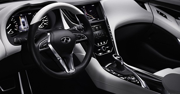Detroit 2015 : le concept Infiniti Q60 se dévoile entièrement pour l'ouverture du salon - Nouvelle gamme de motorisations