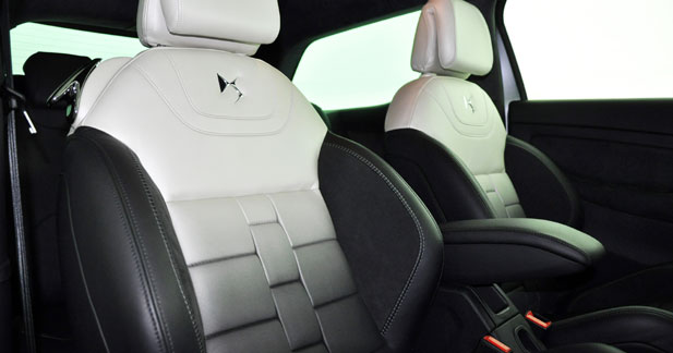 A bord de la Citroën DS Inside ! - Des sièges au cuir dégradé