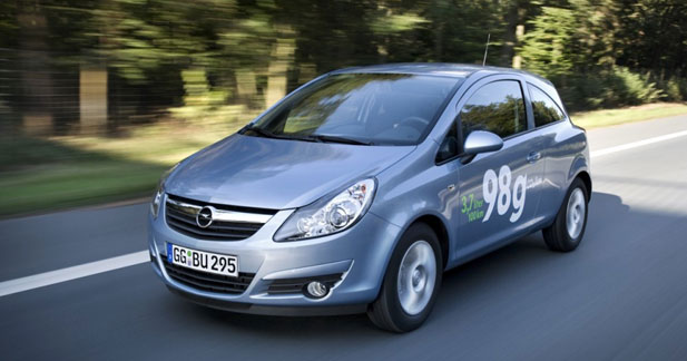 Opel Corsa ecoFLEX : 98 g/km de CO2 seulement - Un moteur optimisé