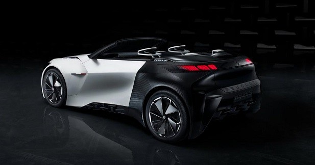 Peugeot Fractal : un coupé-cabriolet électrique et survolté - L'induction pour recharger les batteries