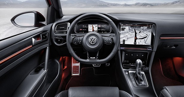 Volkswagen Golf R Touch Concept : les boutons, c'est fini pour elle - La planche de bord du futur
