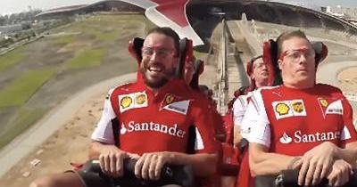 Raikkonen et Alonso testent la montagne russe la plus rapide du monde