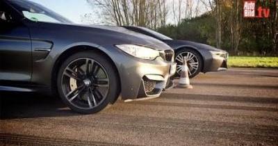 0 à 100 km/h : duel entre la BMW i8 et la BMW M4