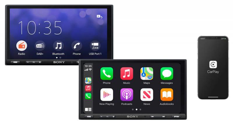  - Sony commercialise un nouvel autoradio numérique avec CarPlay et Android Auto