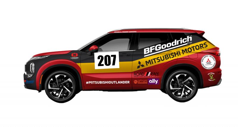 Mitsubishi engage un Outlander en hommage au Dakar 2001 sur le Rebelle Rally 2021 - Célébrations multiples