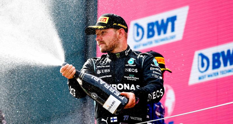 Grand Prix de Belgique 2021 - Sir Lewis Hamilton et Valtteri Bottas à l'arrivée du GP de Belgique 2020