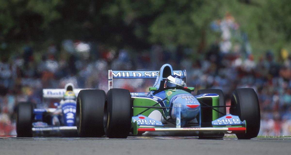 Michael Schumacher et Ayrton Senna | Benetton B194 | 1994