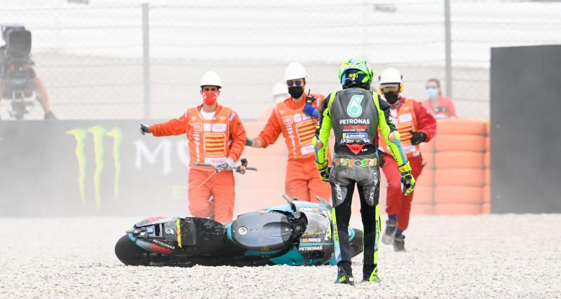  - VIDÉO - La chute de Valentino Rossi en essais libres du GP d’Aragon de MotoGP