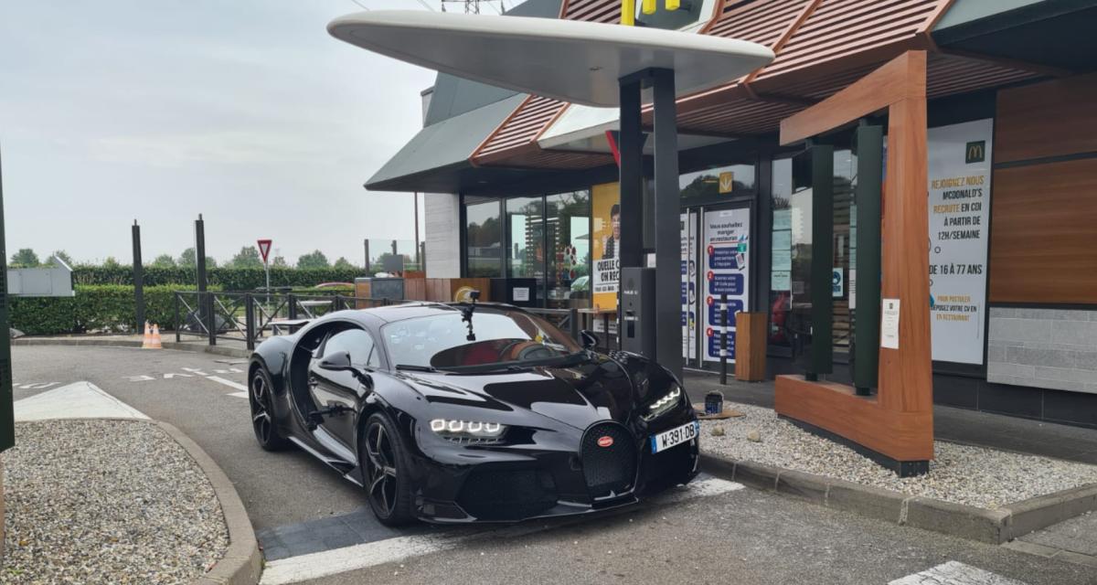 Quand une Bugatti Chiron Super Sport se rend au McDrive, forcément ça fait son effet