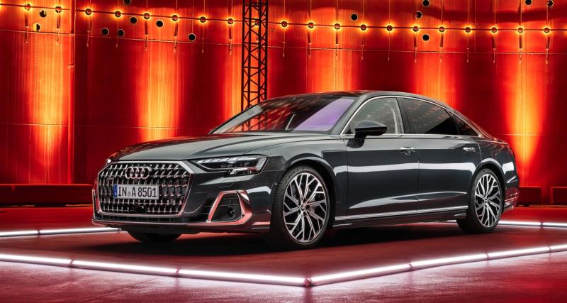 Audi A8 restylée (2022) : coup de polish sur la limousine allemande