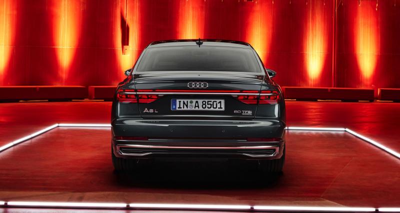 Audi A8 restylée (2022) : coup de polish sur la limousine allemande - Audi A8 restylée