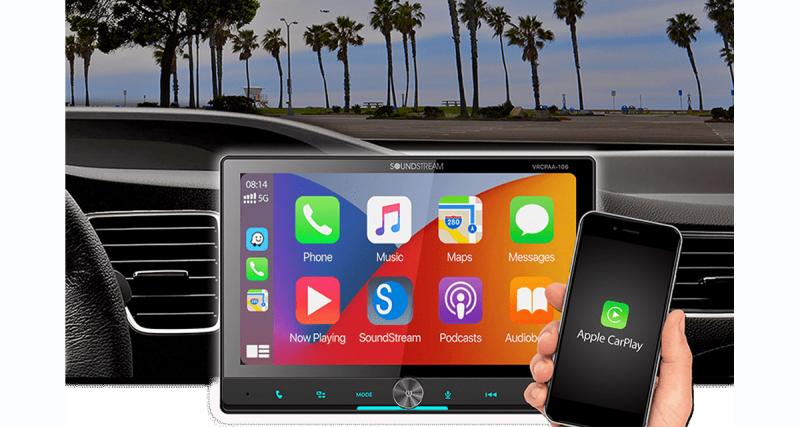 Soundstream dévoile un nouvel autoradio avec CarPlay, Android Auto et écran de 10 pouces