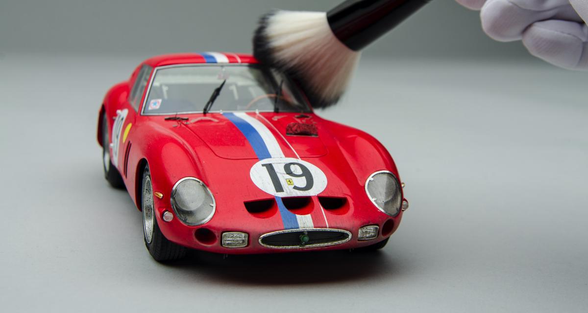 La Ferrari 250 GTO des 24h du Mans 1962 reproduite à la perfection en état d'usage