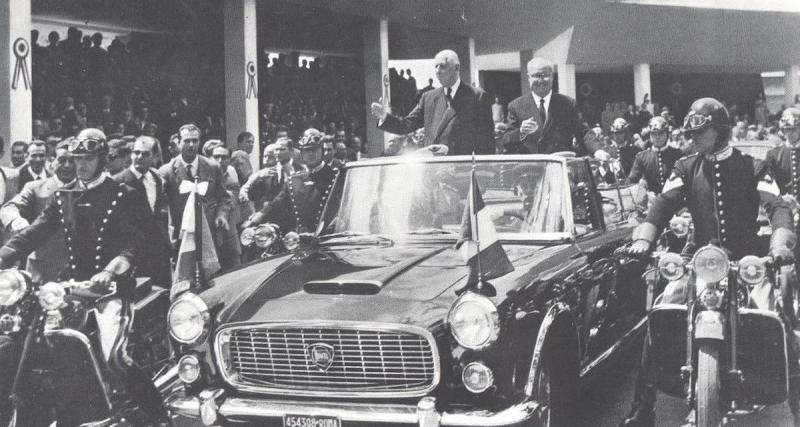  - En 1961, Pininfarina signait une Lancia Flaminia spéciale pour le président Italien
