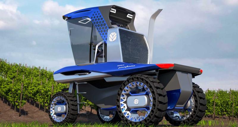Pininfarina présente un concept de tracteur venu du futur - Le concept Straddle Tractor Concept par Pininfarina