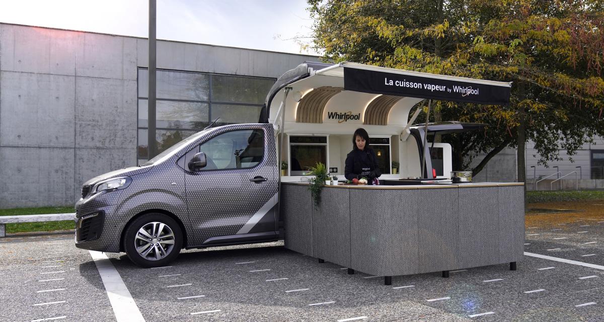 Le Peugeot Expert transformé en Food Truck pour le Whirlpool Experience Tour