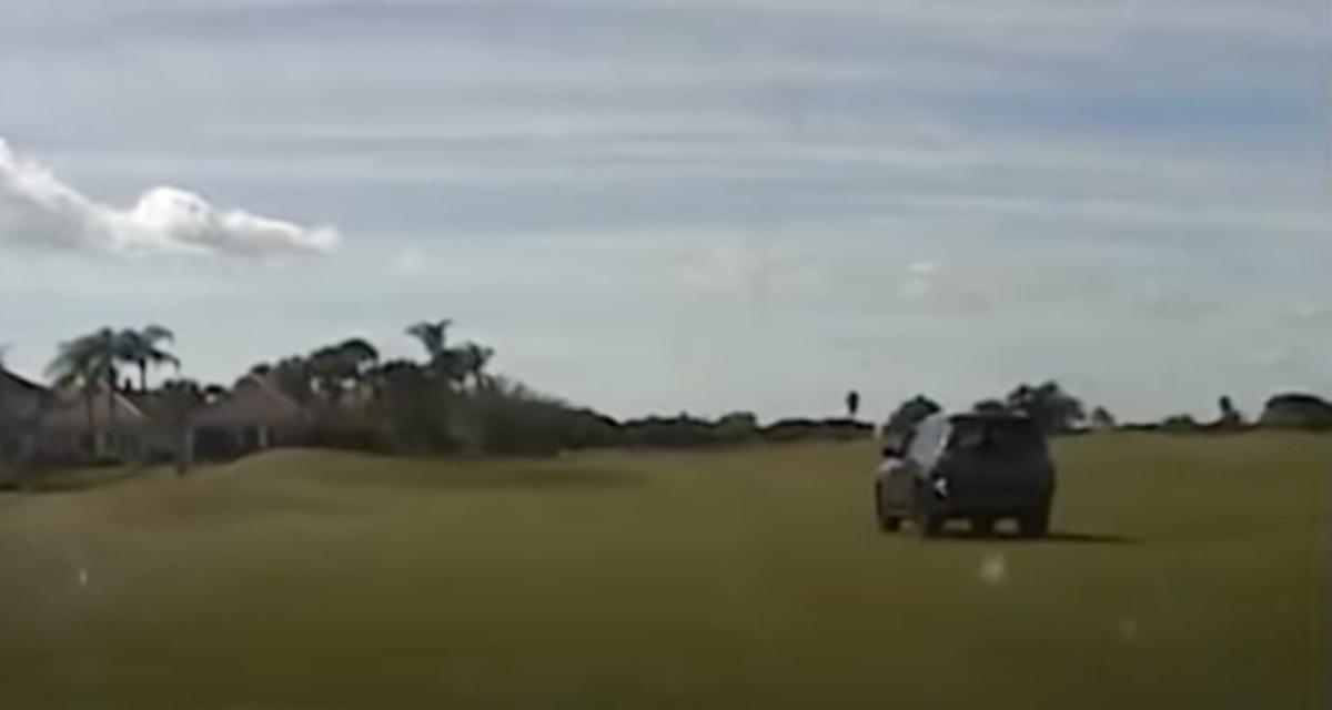 VIDEO - Elle tente de fuir la police sur un parcours de golf au volant de son 4x4