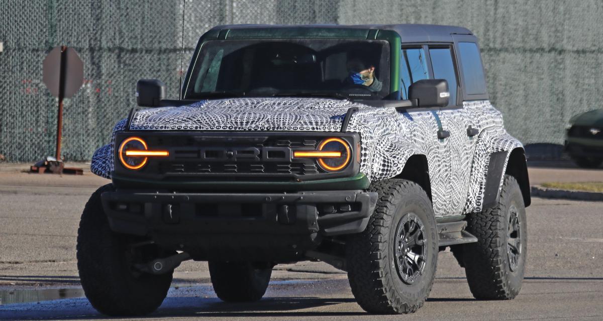 Le Ford Bronco Raptor sous camouflage