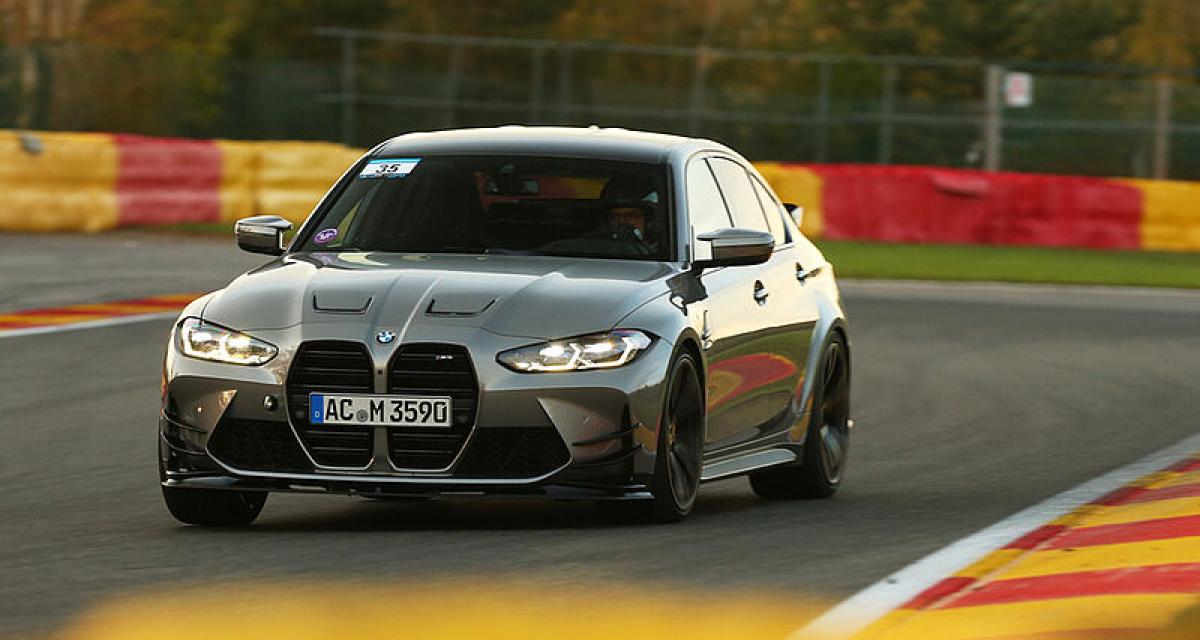 La BMW M3 équipée AC Schnitzer à Spa-Francorchamps